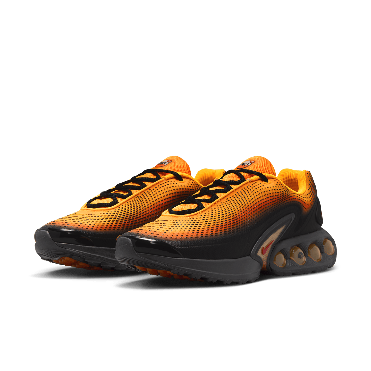 Shoe model in Laser Orange color